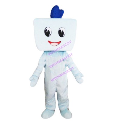 Square Head Doll Mascot Costume