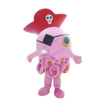 Pirate Captain Octopus Mascot Costume