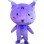 Cute Purple Bun Cat Mascot Costume