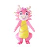 Dragon Sister With Pink Bow Mascot Costume