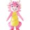 Dragon Sister With Pink Bow Mascot Costume