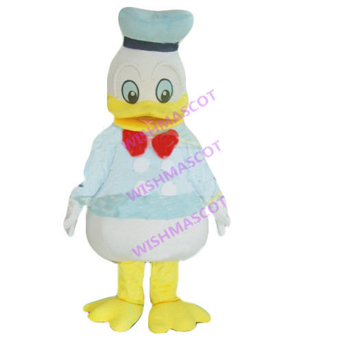 Donald Duck In Navy Hat Mascot Costume