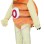 Turtle With Orange Shell Mascot Costume