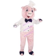 Adult Size Confectioner Pig Mascot Costume