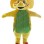 Yellow Triceratops Mascot Costume In Sports Shoes