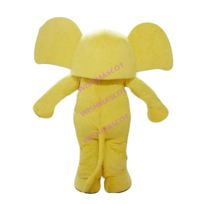 Vigorously Yellow Elephant Mascot Costume