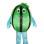 Oval Watermelon With Vine Mascot Costume
