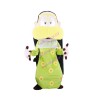 Devout Priest In Nightgown Mascot Costume