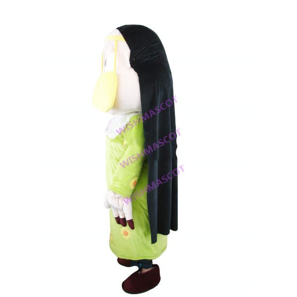 Devout Priest In Nightgown Mascot Costume