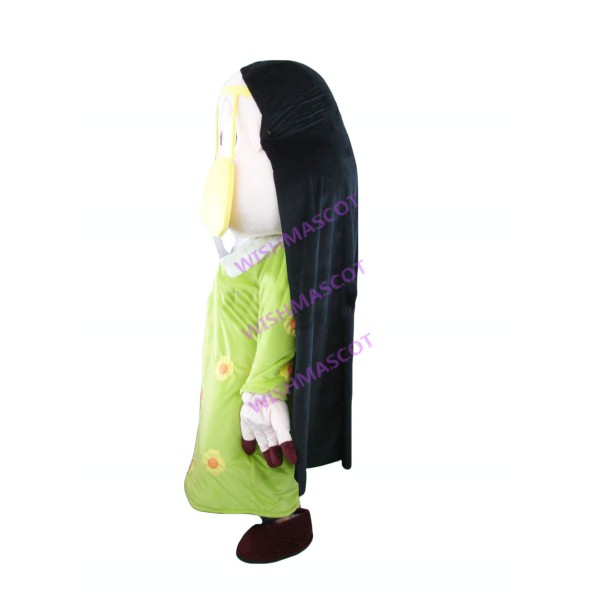 Devout Priest In Nightgown Mascot Costume