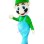 Luigi Mario Mascot Costume With Green Cap
