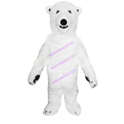 Sluggish Polar Bear Mascot Costume