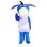 Blue Donkey With Open Ears Mascot Costume