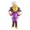 Barber Lion In Work Clothes Mascot Costume