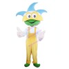 Youthful Frog Wearing Mask Mascot Costume