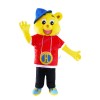 Lovely Bear Mascot Costume Wearing Hoodie