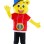 Lovely Bear Mascot Costume Wearing Hoodie
