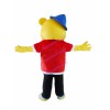 Lovely Bear Mascot Costume Wearing Hoodie