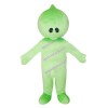 Green Doll With Only Eyes Mascot Costume