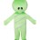 Green Doll With Only Eyes Mascot Costume