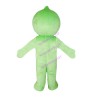 Green Doll With Only Eyes Mascot Costume