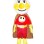 Funny Smiley Superman Mascot Costume