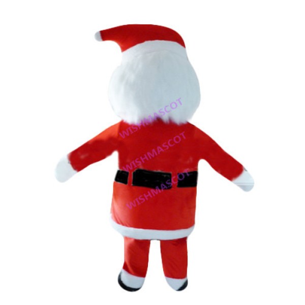White Bearded Santa Claus Mascot Costume