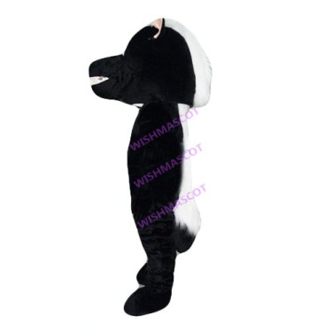 Hidden Black & White Skunk Mascot Costume
