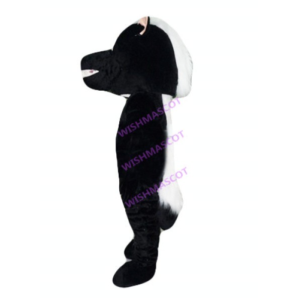 Hidden Black & White Skunk Mascot Costume