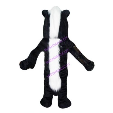 Hidden Black & White Skunk Mascot Costume