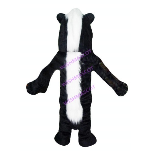 Hidden Black & White Skunk Mascot Costume