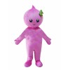 Pink Doll With Bow Mascot Costume