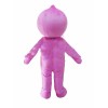 Pink Doll With Bow Mascot Costume
