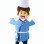 Chef Of Sushi Restaurant Mascot Costume