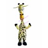 Funny Giraffe With Protruding Nostrils Mascot Costume