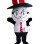 Elite Cat With Red Tie Mascot Costume