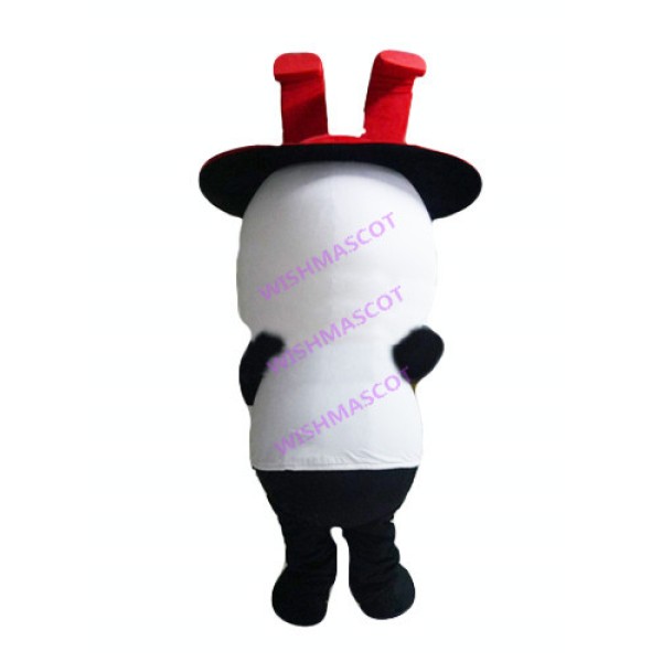 Elite Cat With Red Tie Mascot Costume