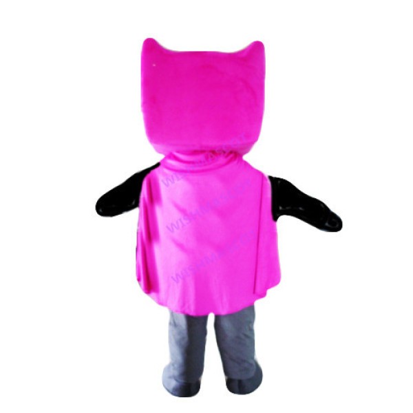 Purple Demon With Cloak Mascot Costume