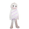 Pure White Smiley Doll Mascot Costume