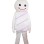 Pure White Smiley Doll Mascot Costume
