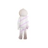Pure White Smiley Doll Mascot Costume