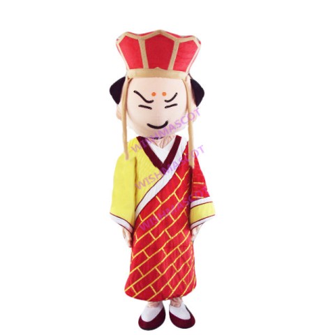Xuan Zang With Earmuffs Mascot Costume