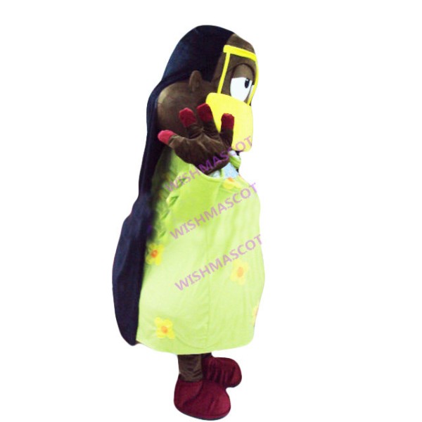 Black Man With Veil Mascot Costume
