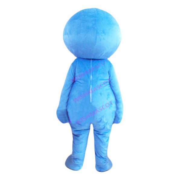 Blue Spiral Doll Mascot Costume