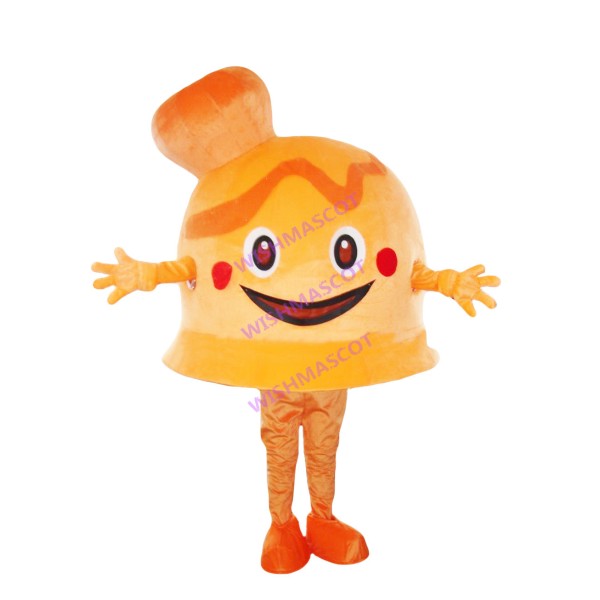Cartoon Orange Pudding Mascot Costume