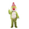 Green Dragon With Tricorne Mascot Costume