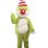 Green Dragon With Tricorne Mascot Costume