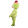 Green Dragon With Tricorne Mascot Costume