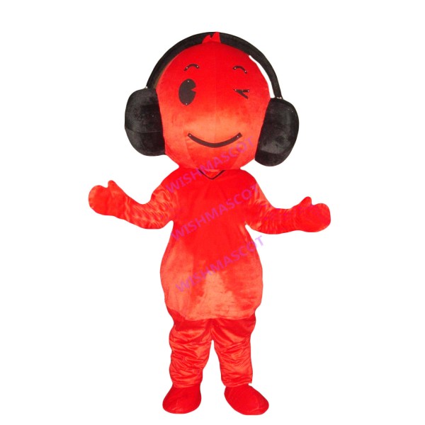 Charity Little Red Man Mascot Costume