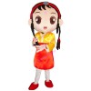 Ethnic Girl With Twist Braids Mascot Costume
